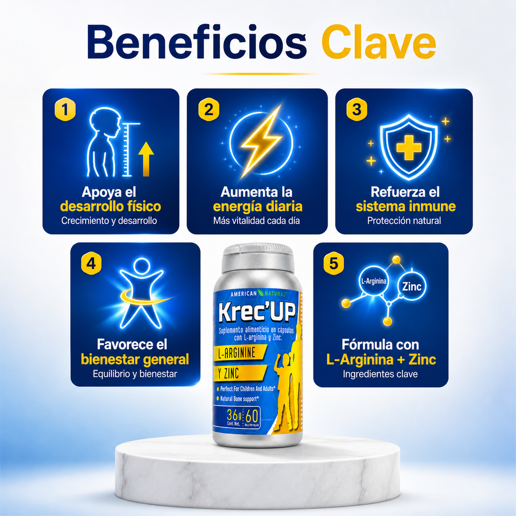 Krec Up™: Tratamiento Completo de 2 Meses – Compra 1 Mes y Recibe 2 (Oferta Especial) 🎁